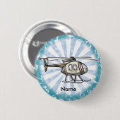 Hektischer Hubschrauber-Anstecker Button (Vorne & Hinten)