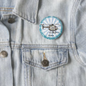 Hektischer Hubschrauber-Anstecker Button (Beispiel)