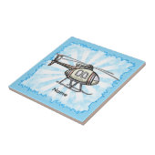 Hektischer Hubschrauber Fliese (Seite)