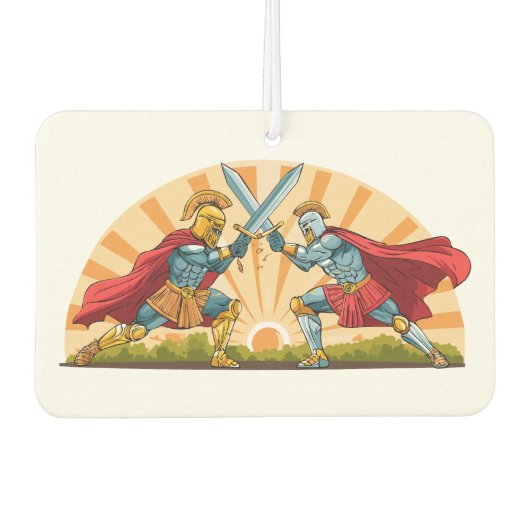 Hektor und Achilles Autolufterfrischer (Vorderseite)