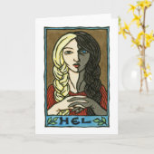 Hel Greeting Card Karte (Gelbe Blume)