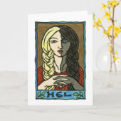 Hel Greeting Card Karte (Gelbe Blume)