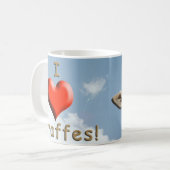 Helaines doof Giraffe Kaffeetasse (Vorderseite Links)