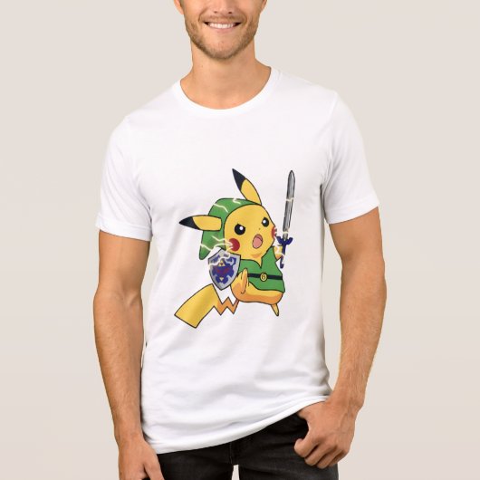 Held Abenteuer Pikachu (Pokemon) Tri-Blend Shirt (Vorderseite)