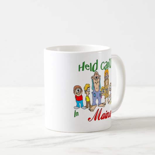 Held Captive in Maine Kaffeetasse (VorderseiteRechts)