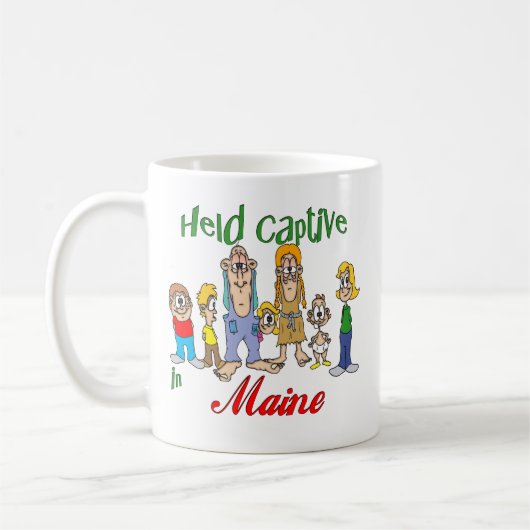 Held Captive in Maine Kaffeetasse (Links)
