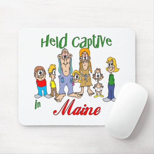 Held Captive in Maine Mousepad (Mit Mouse)