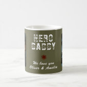 Held Daddy Vater-Tag 2 Foto-Collage Kaffeetasse (Mittel)