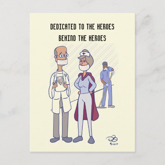 Held Gelbe Postkarte (Vorderseite)