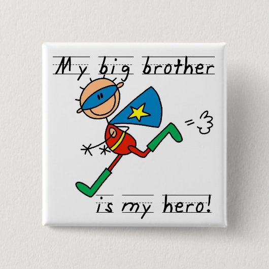 Held großer Bruder T-Shirts und Geschenke Button (Vorderseite)