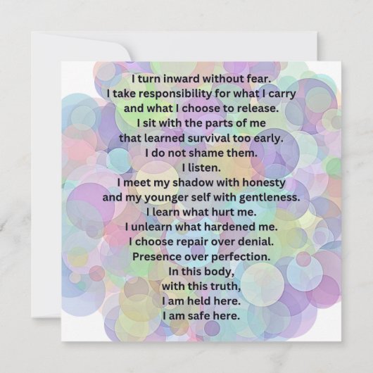 Held Here Mitteilungskarte (Rückseite)