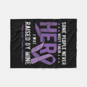 Held I wurde von meinem Bauchspeicheldrüsenkrebs A Fleecedecke (Vorderseite (Horizontal))