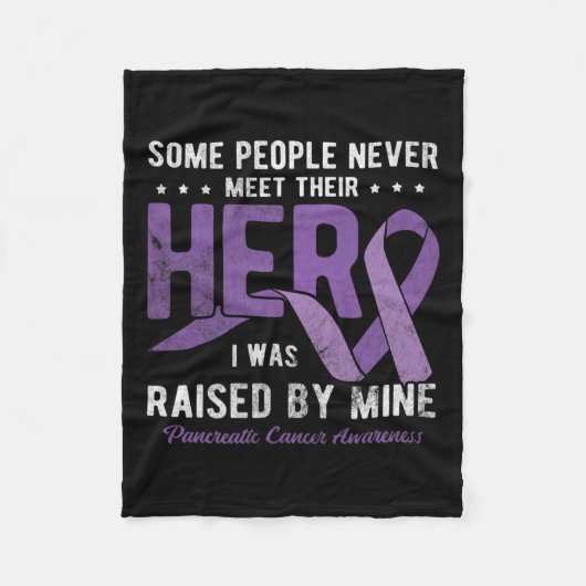 Held I wurde von meinem Bauchspeicheldrüsenkrebs A Fleecedecke (Vorderseite)