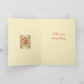 Held in Devotion Vintage Art Nouveau Romance Karte (Innenseite)
