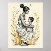 Held in Grace – A Mother's Quiet Embrace Poster (Vorne)