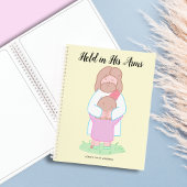 Held in His Arms Scripture personalized  Notizblock