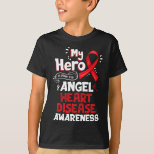 Held ist jetzt mein Engel Herzkrankheit Bewusstsei T-Shirt