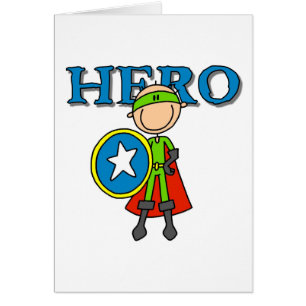 Held-Junge mit Schild