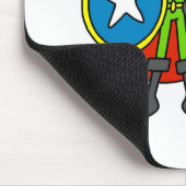 Held Junge mit Schild Mousepad (Ecke)
