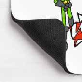 Held Jungen mit Schild Mousepad (Ecke)