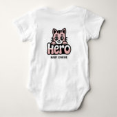Held Katzen Baby Bodysuit Baby Strampler (Rückseite)