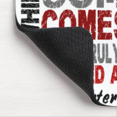 HELD KOMMT ENTLANG 1 Tochter LUNGENKREBS Mousepad (Ecke)