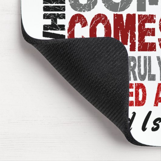 HELD KOMMT ENTLANG 1 Vater GEHIRN-KREBS T - Shirts Mousepad (Ecke)