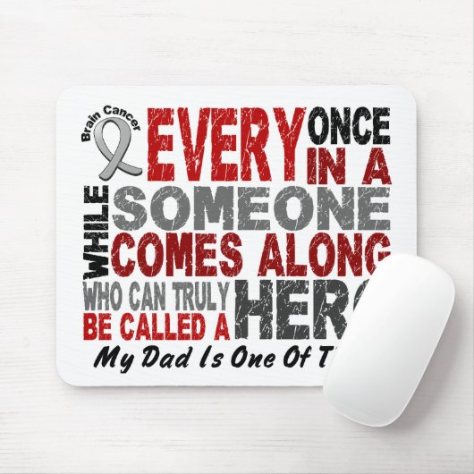 HELD KOMMT ENTLANG 1 Vater GEHIRN-KREBS T - Shirts Mousepad (Mit Mouse)