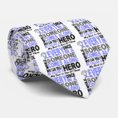 HELD KOMMT ENTLANG 1 Vater PROSTATAkrebs Krawatte (Gerollt)