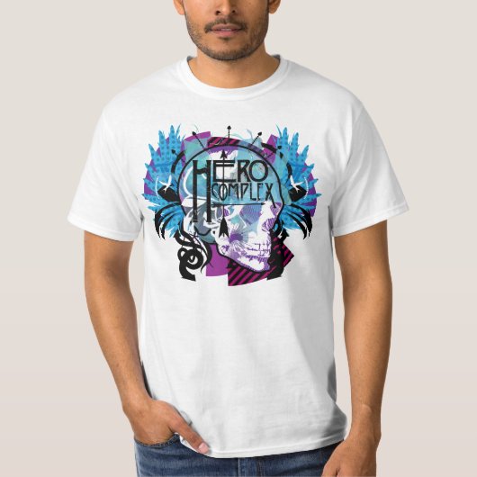 Held-komplexer vektorillustrations-T - Shirt (Vorderseite)