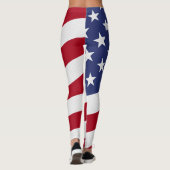 Held mit der Flagge Amerikas Leggings (Rückseite)