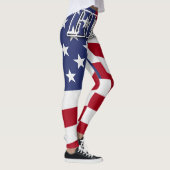 Held mit der Flagge Amerikas Leggings (Rechts)