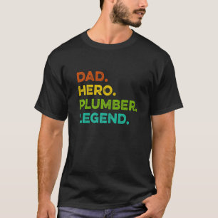Held Papa Klempner Legende Mechaniker Heizungstech T-Shirt