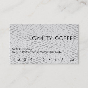 Held Snakeskin Loyalitäts-Kaffee-Lochkarte Treuekarte