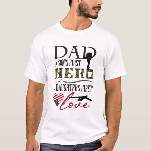 Held Vater T-Shirt (Vorderseite)