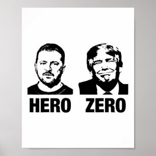 Held Zelensky Zero Trump Steht mit der Ukraine Unt Poster