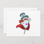 Helden als Krankenschwester mit Spritze Postkarte (Vorne/Hinten)