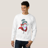 Helden als Krankenschwester mit Spritze Sweatshirt (Vorne ganz)