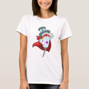 Helden als Krankenschwester mit Spritze T-Shirt