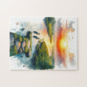 Helden bei Sonnenuntergang Puzzle (Horizontal)
