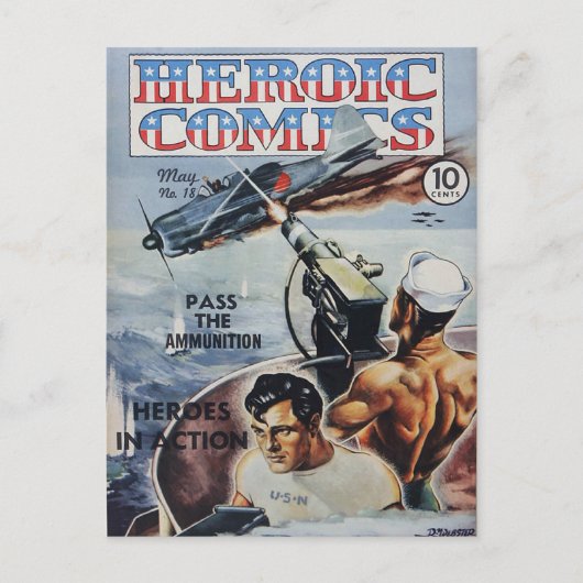 Helden-Comics Postkarte (Vorderseite)