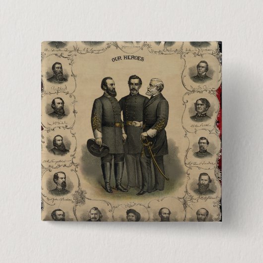 Helden des Bürgerkriegs Button (Vorderseite)