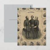 Helden des Bürgerkriegs Postkarte (Vorne/Hinten)