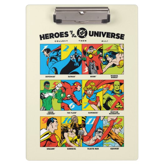 Helden des DC™ Universums Klemmbrett (Vorderseite)