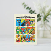 Helden des DC™ Universums Postkarte (Stehend Vorderseite)