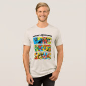 Helden des DC™ Universums Tri-Blend Shirt (Vorderseite voll)
