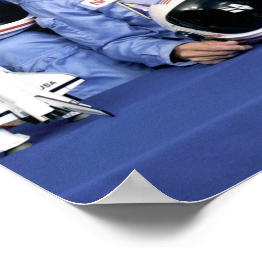 Helden des Space Shuttle Challenger Desaster Poster (Ecke)