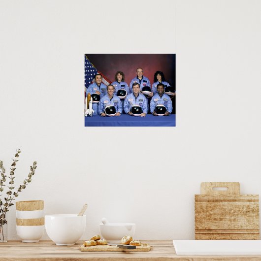 Helden des Space Shuttle Challenger Desaster Poster (Küche)