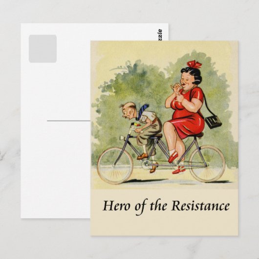 Helden des Widerstands Postkarte (Vorne/Hinten)