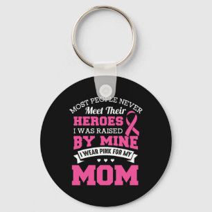 Helden, die ich für meine Mama pink trage - Brustk Schlüsselanhänger